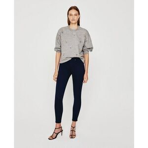 AG Adriano‎ Goldschmidt The Legging Super Skinny Ankle Stretch Jeans Navy